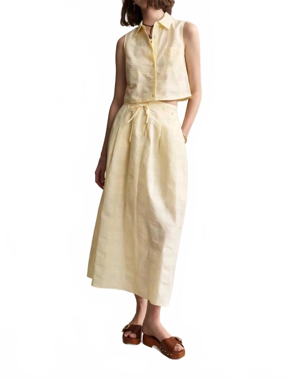 NEW HEVRON amaris skirt in butter plaid